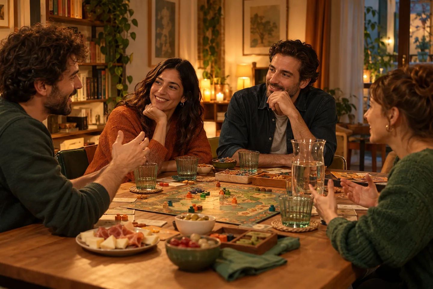 Amici conversano durante una pausa